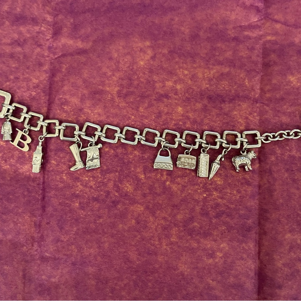 Burberry Signature Silver Charm Bracelet